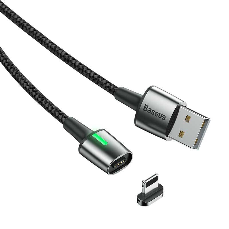 Кабель магнитный Baseus Zinc Magnetic Lightning 2.4A 1м  Красный в магазине RentaPhoto.Store