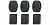 Набор плоских и изогнутых клеящихся платформ GoPro Flat + Curved Adhesive Mounts в магазине RentaPhoto.Store